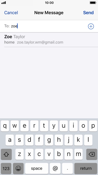 Press the required contact. Press the required contact.