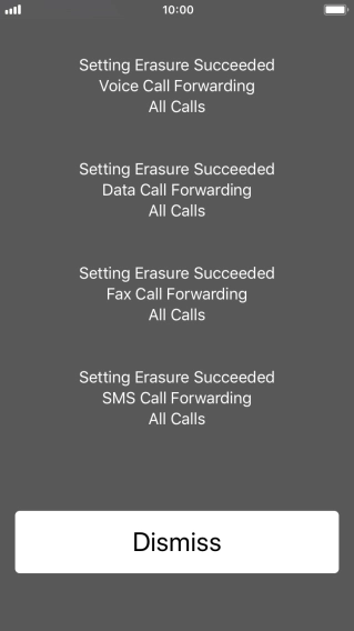 Press Dismiss. Press Dismiss.