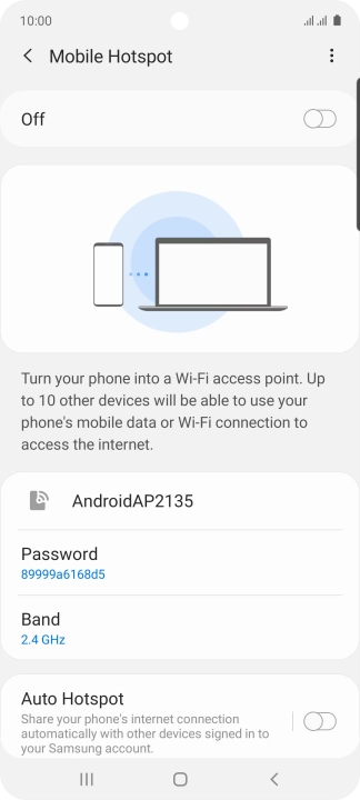 Press the menu icon. Press the menu icon.