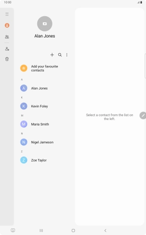 Slide your finger right starting from the left side of the screen. Slide your finger right starting from the left side of the screen.