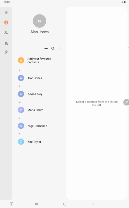 Slide your finger right starting from the left side of the screen. Slide your finger right starting from the left side of the screen.
