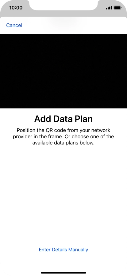 Place the QR code you've received inside the phone camera frame to scan the code. Place the QR code you've received inside the phone camera frame to scan the code.
