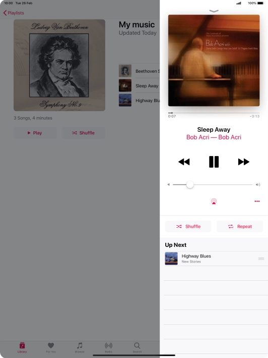 Press arrow right to go to the next audio file. Press arrow right to go to the next audio file.