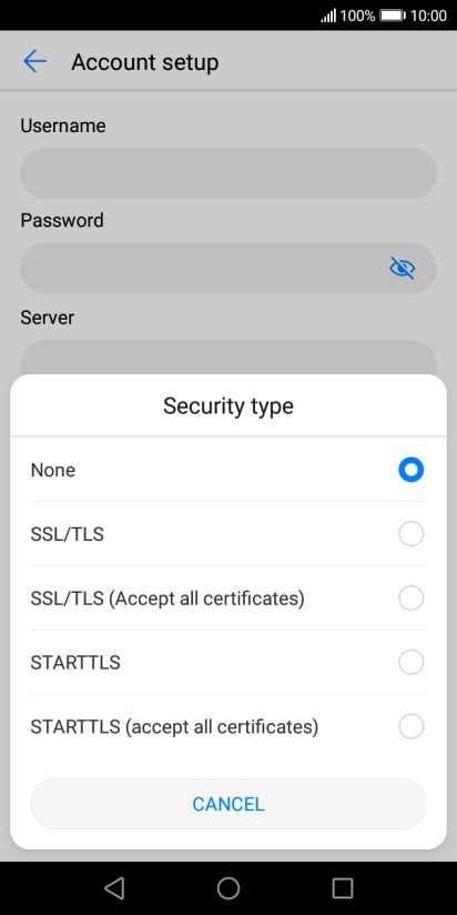 Press None to turn off the function. Press None to turn off the function.