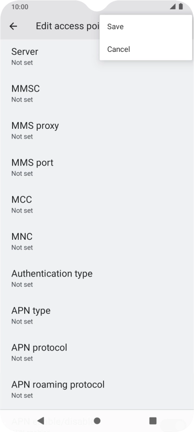 Press Save. Press Save.