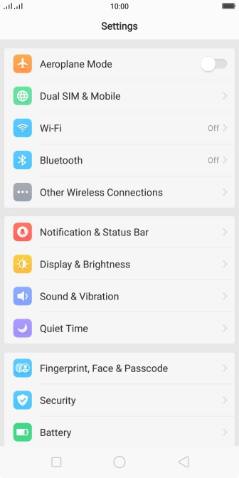 Press Dual SIM & Mobile. Press Dual SIM & Mobile.