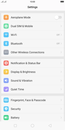 Press Dual SIM & Mobile. Press Dual SIM & Mobile.