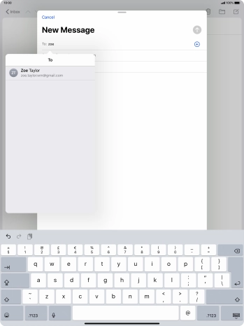 Press the required contact. Press the required contact.