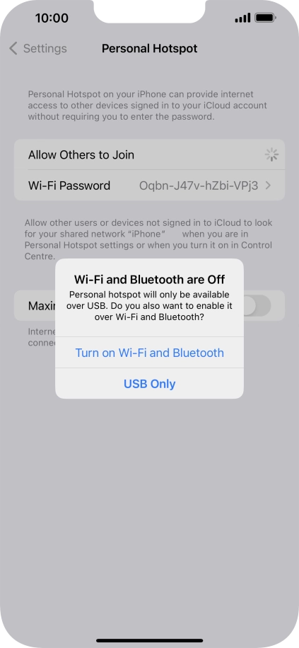If Wi-Fi is turned off, press Turn on Wi-Fi and Bluetooth. If Wi-Fi is turned off, press Turn on Wi-Fi and Bluetooth.
