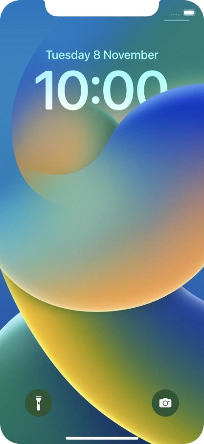 Slide your finger upwards starting from the bottom of the screen. Slide your finger upwards starting from the bottom of the screen.