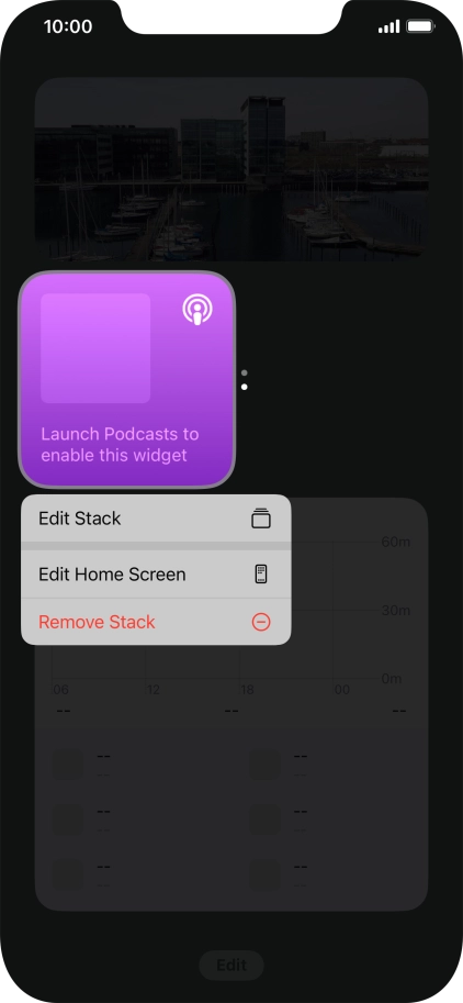 Press Edit Stack. Press Edit Stack.