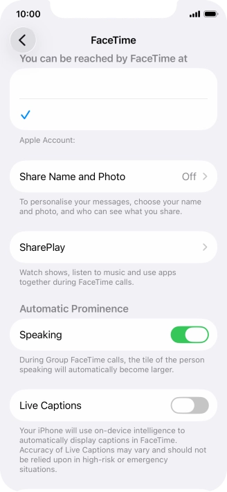Press the required setting below Press the required setting below