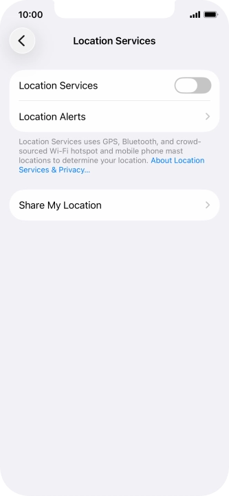 Press the indicator next to Press the indicator next to