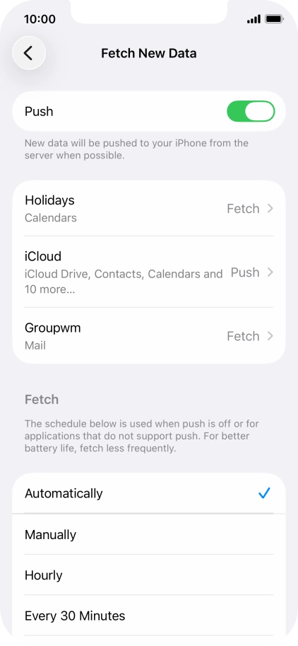 Press the indicator next to Press the indicator next to