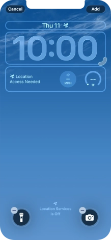 To customise the way the lock screen date is displayed, press the date widget and follow the instructions on the screen to select the required widget display mode. To customise the way the lock screen date is displayed, press the date widget and follow the instructions on the screen to select the required widget display mode.