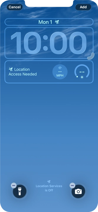 To customise the way the lock screen date is displayed, press the date widget and follow the instructions on the screen to select the required widget display mode. To customise the way the lock screen date is displayed, press the date widget and follow the instructions on the screen to select the required widget display mode.