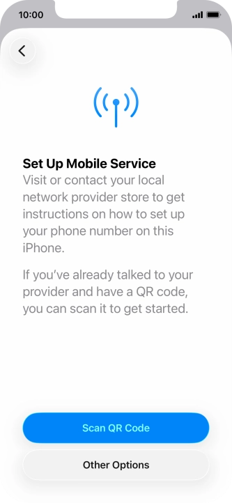 Press Scan QR Code. Press Scan QR Code.