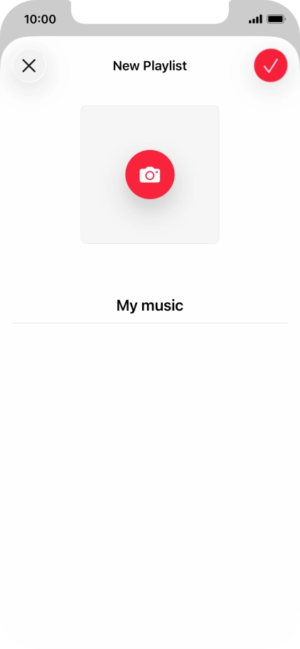Press the confirm icon. Press the confirm icon.