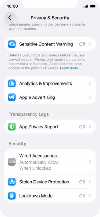 Press App Privacy Report. Press App Privacy Report.