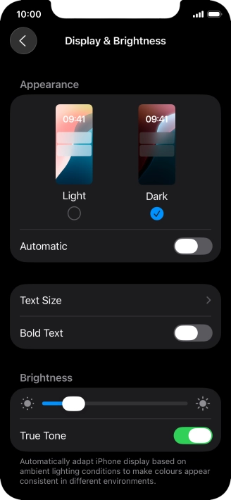 Press the indicator next to Press the indicator next to