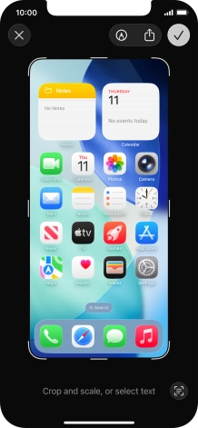 Follow the instructions on the screen to edit and save your screenshot. Follow the instructions on the screen to edit and save your screenshot.