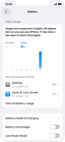 Press Battery Health & Charging. Press Battery Health & Charging.