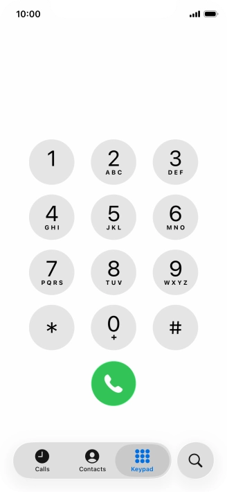 Key in ##002# and press the call icon. Key in ##002# and press the call icon.