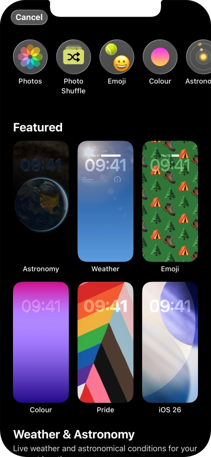 Press the required category and follow the instructions on the screen to select the required background image. Press the required category and follow the instructions on the screen to select the required background image.