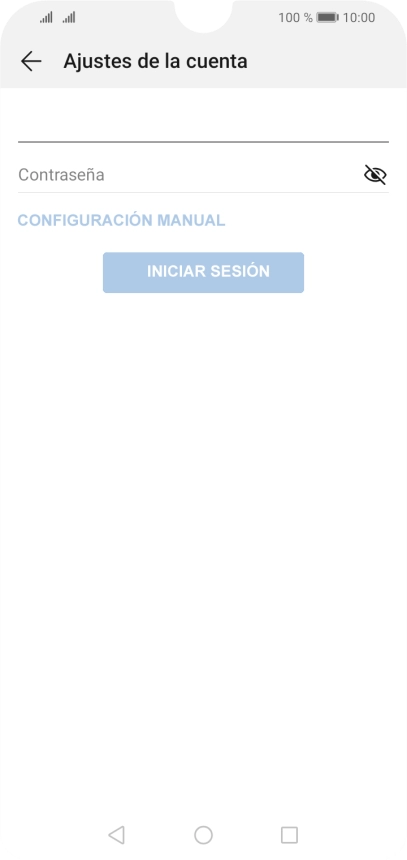 Pulsa Contraseña e introduce la contraseña de tu cuenta de correo electrónico. Pulsa Contraseña e introduce la contraseña de tu cuenta de correo electrónico.