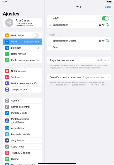 Desliza el dedo hacia arriba desde la parte inferior de la pantalla para terminar y volver a la pantalla de inicio. Desliza el dedo hacia arriba desde la parte inferior de la pantalla para terminar y volver a la pantalla de inicio.