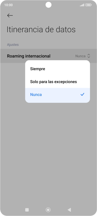 Pulsa el ajuste deseado para activar o desactivar la función. Pulsa el ajuste deseado para activar o desactivar la función.