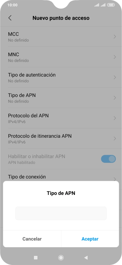 Introduce default y pulsa Aceptar. Introduce default y pulsa Aceptar.