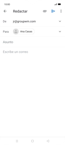 Pulsa Asunto e introduce el asunto deseado. Pulsa Asunto e introduce el asunto deseado.