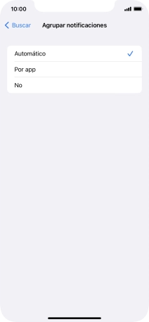 Pulsa el ajuste deseado. Pulsa el ajuste deseado.