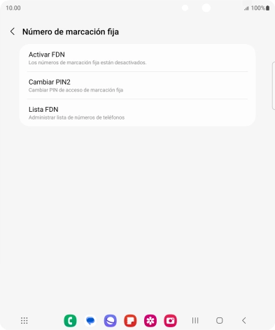 Pulsa Activar FDN. Pulsa Activar FDN.