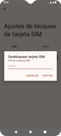 Introduce tu código PIN y pulsa ACEPTAR. Introduce tu código PIN y pulsa ACEPTAR.