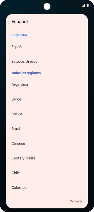 Pulsa el país deseado. Pulsa el país deseado.