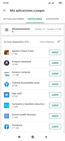Pulsa la app deseada. Pulsa la app deseada.