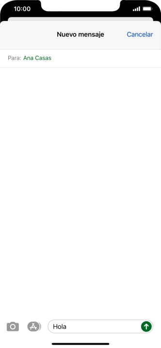 Pulsa el icono de enviar. Pulsa el icono de enviar.