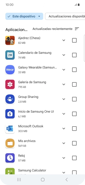 Pulsa la app deseada. Pulsa la app deseada.