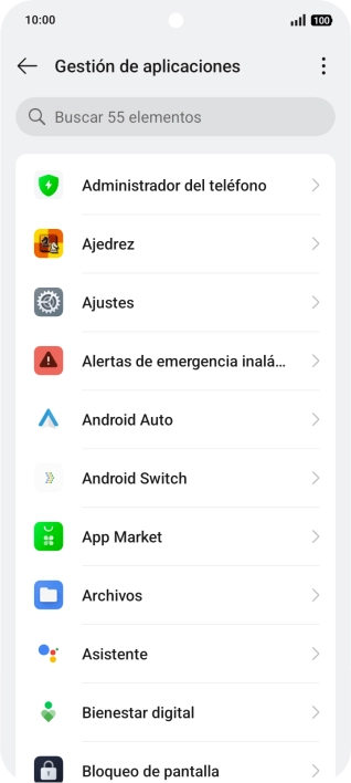 Pulsa la app deseada. Pulsa la app deseada.