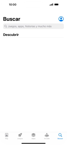 Pulsa en el campo de búsqueda e introduce el nombre o el tema de la app deseada. Pulsa en el campo de búsqueda e introduce el nombre o el tema de la app deseada.