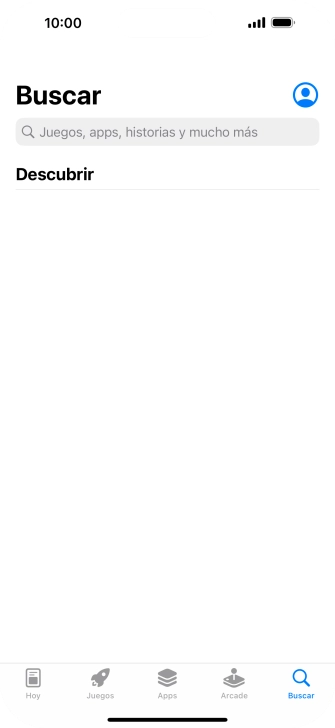 Pulsa en el campo de búsqueda e introduce el nombre o el tema de la app deseada. Pulsa en el campo de búsqueda e introduce el nombre o el tema de la app deseada.