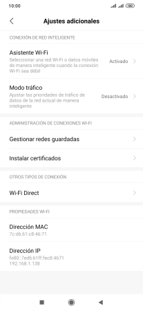 Pulsa Asistente Wi-Fi. Pulsa Asistente Wi-Fi.