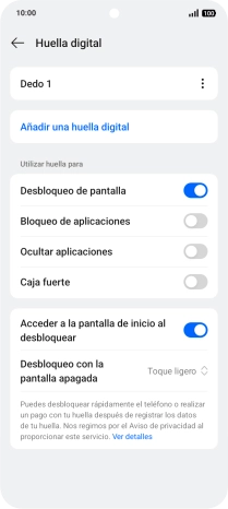 Pulsa los ajustes deseados. Pulsa los ajustes deseados.