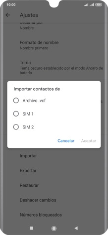 Pulsa la tarjeta SIM deseada. Pulsa la tarjeta SIM deseada.