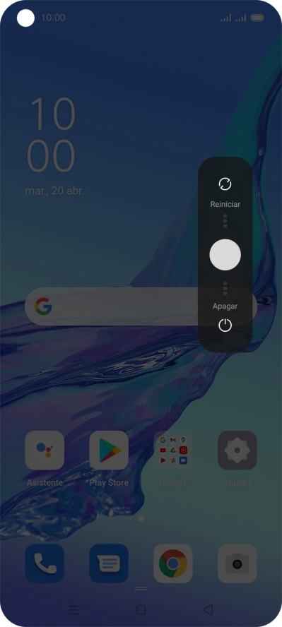 Pulsa el círculo y arrástralo hacia abajo. Pulsa el círculo y arrástralo hacia abajo.
