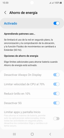Pulsa la tecla de inicio para terminar y regresar a la pantalla de inicio. Pulsa la tecla de inicio para terminar y regresar a la pantalla de inicio.