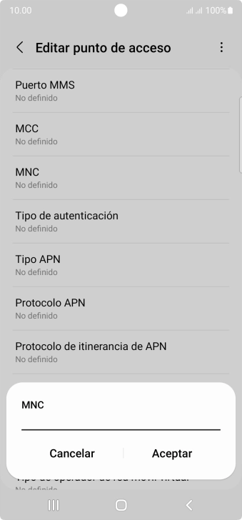 Introduce 01 y pulsa Aceptar. Introduce 01 y pulsa Aceptar.