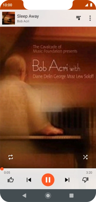 Pulsa la flecha hacia la derecha para ir al archivo de música siguiente. Pulsa la flecha hacia la derecha para ir al archivo de música siguiente.